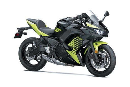 Three-quarter front angle of a motorcycle staged in a white studio background. opens in a new window