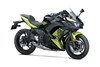 Three-quarter front angle of a motorcycle staged in a white studio background.