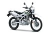 Three-quarter front angle of a white motorcycle staged in a white studio background.