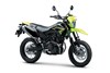 Three-quarter front angle of a motorcycle staged in a white studio background.