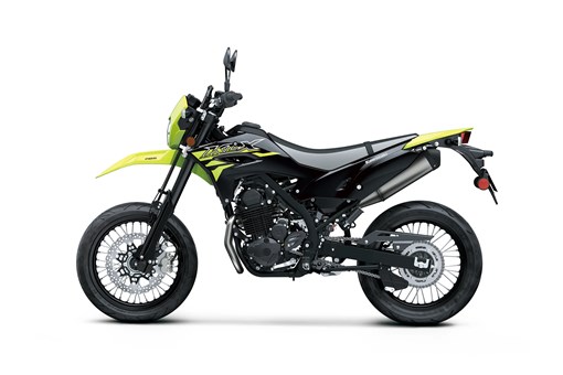 Side angle of a motorcycle staged in a white studio background. opens in a new window