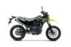 Profile angle of a motorcycle staged in a white studio background.