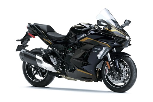 Three-quarter front angle of a motorcycle staged in a white studio background. opens in a new window