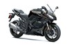 Three-quarter front angle of a motorcycle staged in a white studio background.