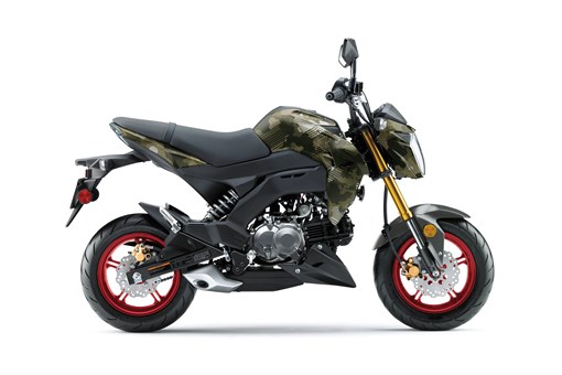 Side angle of a motorcycle staged in a white studio background. opens in a new window