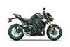 Side angle of a motorcycle staged in a white studio background.