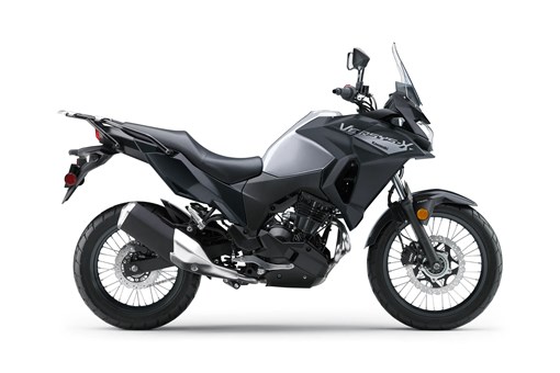 Side angle of a motorcycle staged in a white studio background. opens in a new window