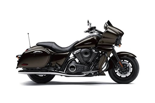 Side angle of a motorcycle staged in a white studio background. opens in a new window