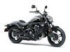 Three-quarter front angle of a motorcycle staged in a white studio background.