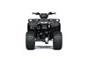 Back angle of an ATV staged in a white studio background.