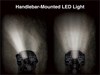 Graphic treatment showing LED lights of an ATV.