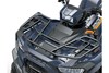 Overhead front angle of an ATV staged in a white studio background.