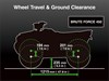 Graphic treatment showing wheel tech of an ATV.