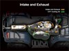 Graphic treatment showing intake/exhaust of an ATV.