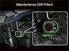Graphic treatment showing oil filter of an ATV.
