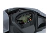 Closeup TFT screen of a personal watercraft staged in a white studio background.