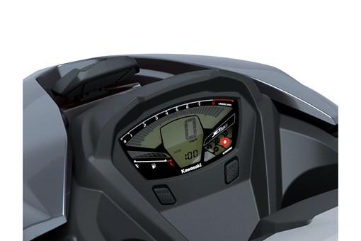 Closeup TFT screen of a personal watercraft staged in a white studio background. opens in a new window