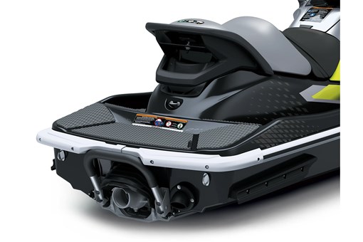 Rear detail of a personal watercraft staged in a white studio background. opens in a new window