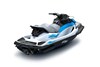 Back angle of a personal watercraft staged in a white studio background.