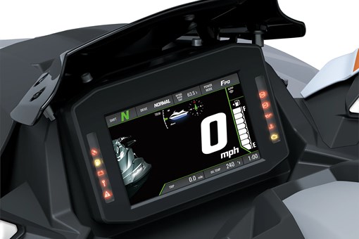 Closeup TFT option of a personal watercraft staged in a white studio background. opens in a new window