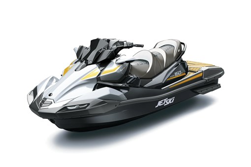 Three-quarter front angle of a personal watercraft staged in a white studio background. opens in a new window