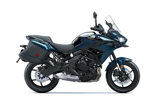 Side angle of a motorcycle staged in a white studio background. opens in a new window