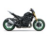 Profile angle of a motorcycle staged in a white studio background.