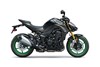 Side profile angle of a motorcycle staged in a white studio background.