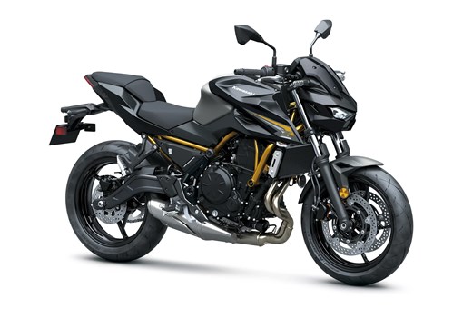 Three-quarter front angle of a motorcycle staged in a white studio background. opens in a new window