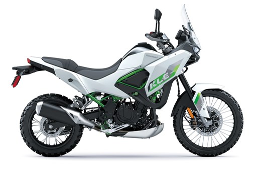 Side angle of a motorcycle staged in a white studio background. opens in a new window