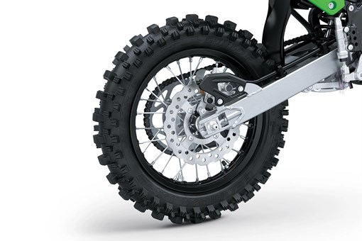 Rear wheel closeup in studio. opens in a new window