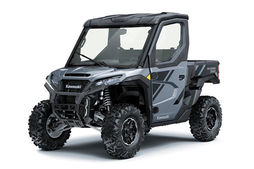 Three-quarter front angle of a blue side x side staged in a white studio background. opens in a new window