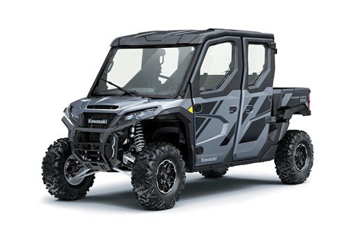 Three-quarter front angle of a blue side x side staged in a white studio background. opens in a new window