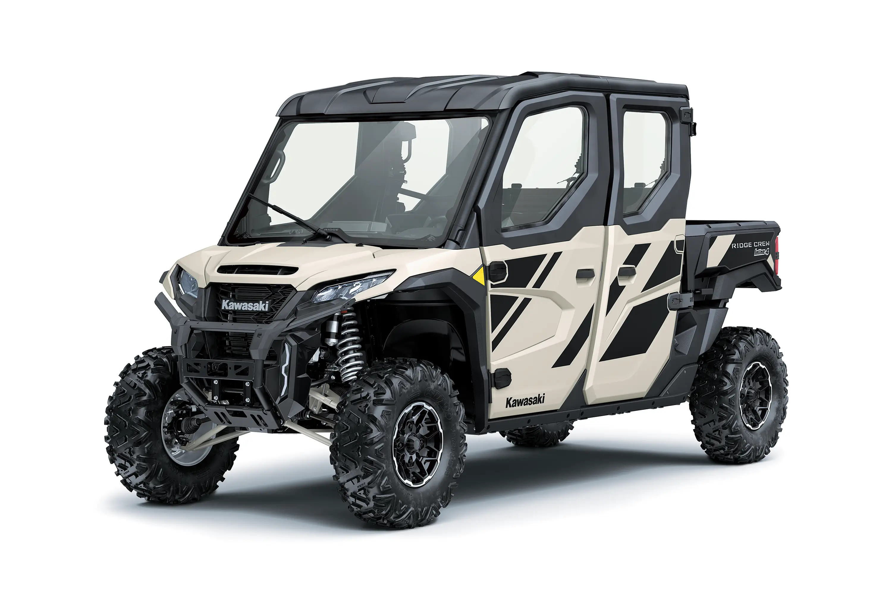 Three-quarter front angle of a side x side staged in a white studio background.