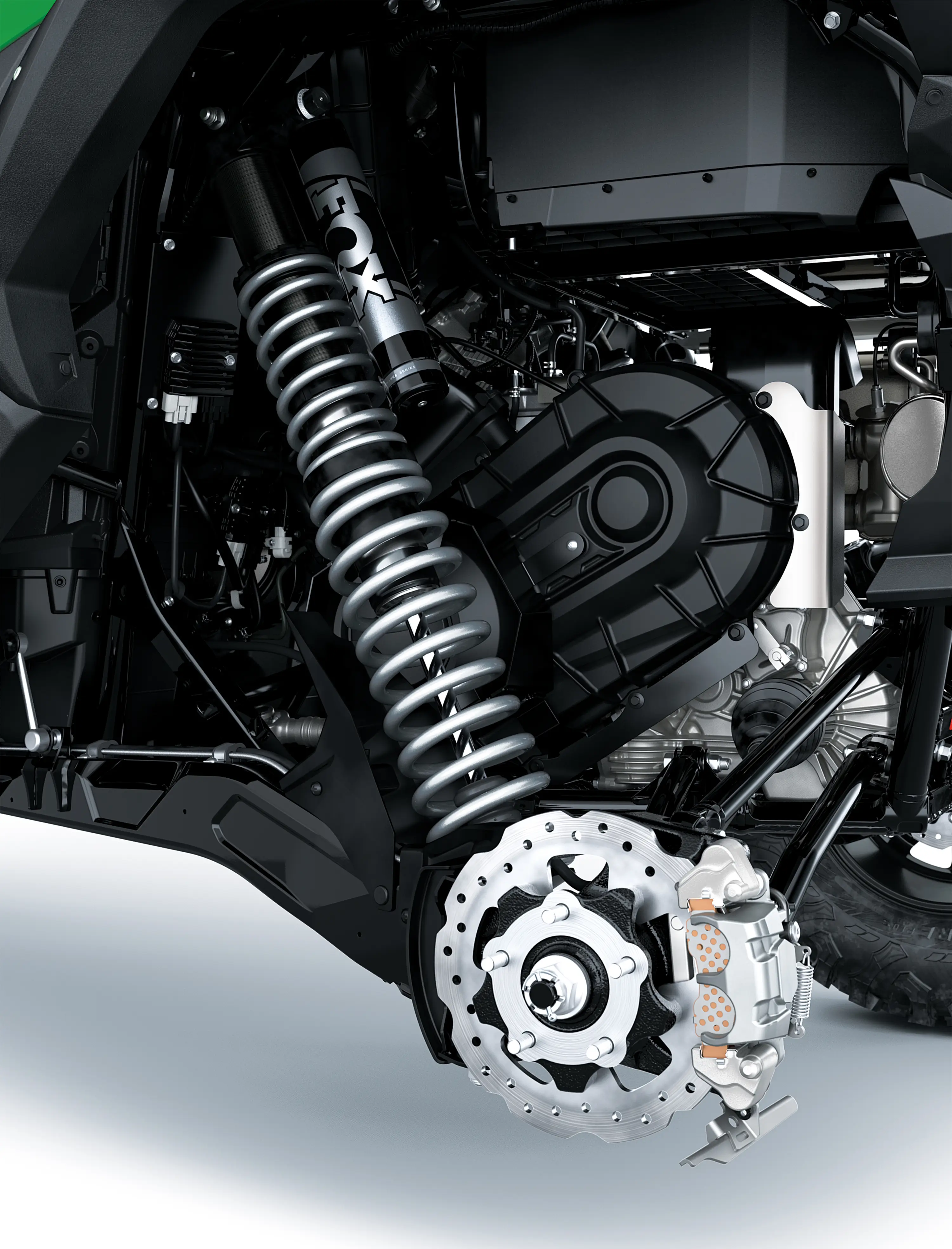 Another angle of suspension of a side x side.