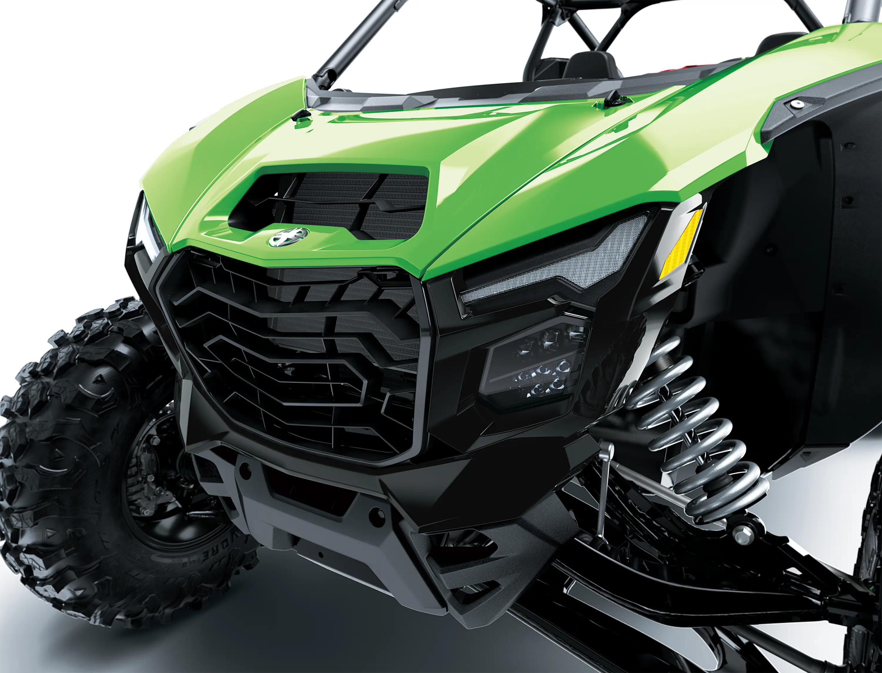 Front end angle of a side x side.