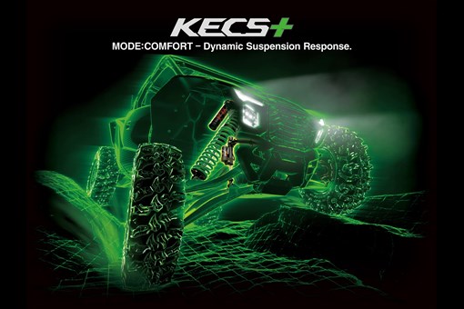 Graphic treatment of a side x side KECS+. opens in a new window