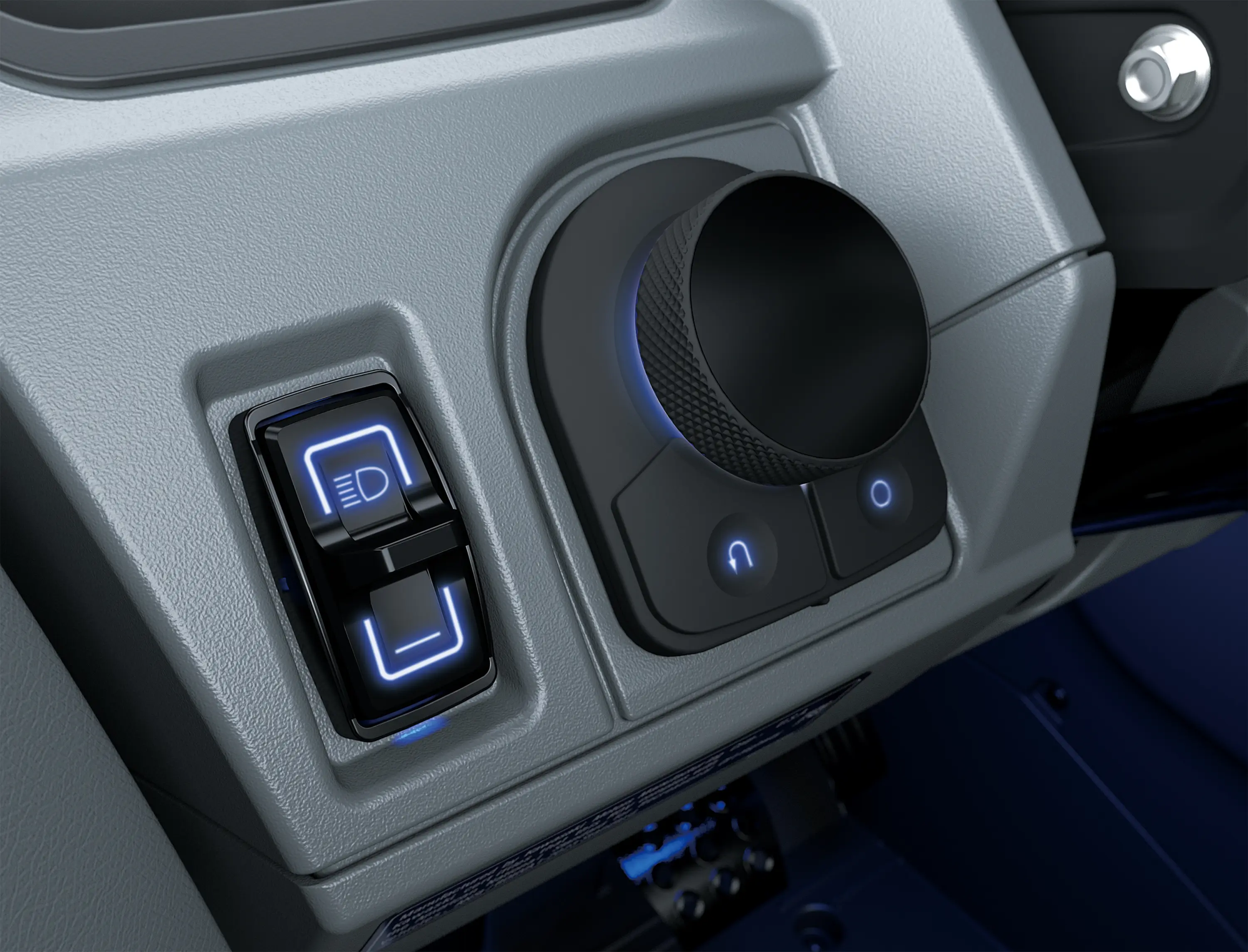 Buttons inside a side x side.