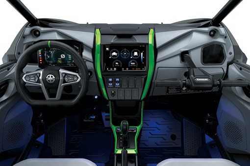 Front interior compartment of side x side. opens in a new window