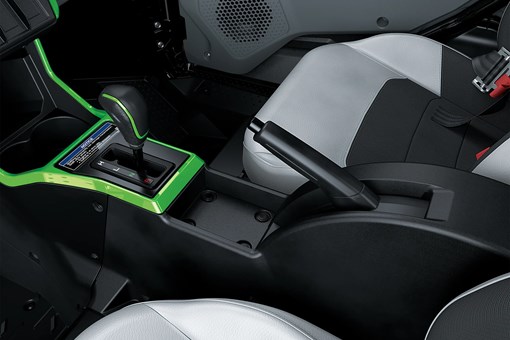 Interior center console detail in a side x side. opens in a new window