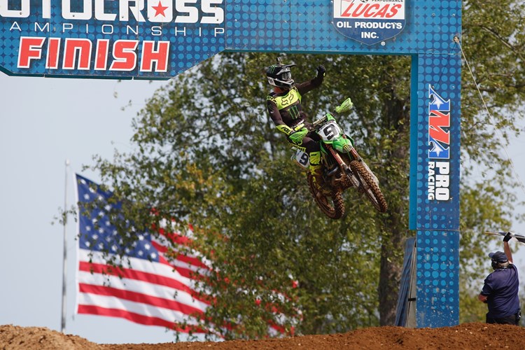 Monster Energy® Kawasaki Rider Adam Cianciarulo Claims First Premier Class Win at RedBud photo