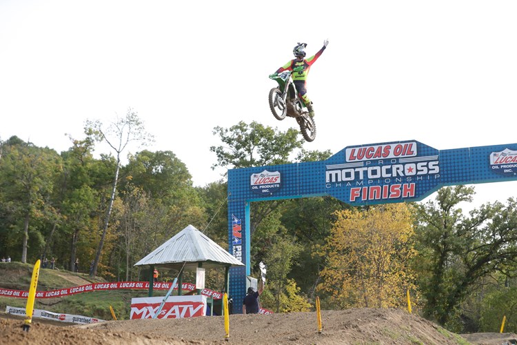 Monster Energy® Kawasaki Rider Adam Cianciarulo Seizes the Overall Victory at Spring Creek photo