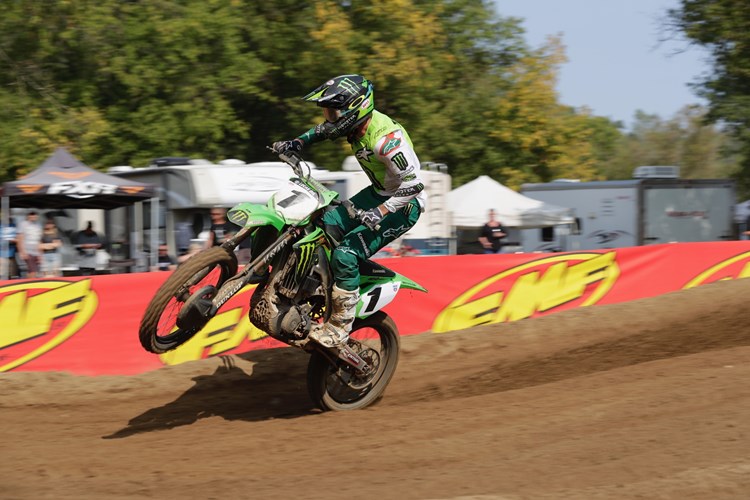 Monster Energy® Kawasaki Rider Adam Cianciarulo Seizes the Overall Victory at Spring Creek photo