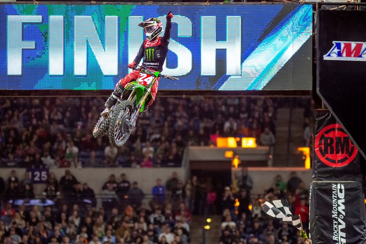 Monster Energy®/Pro Circuit/Kawasaki Rider Austin Forkner Continues Hot Streak With Win in Indy photo