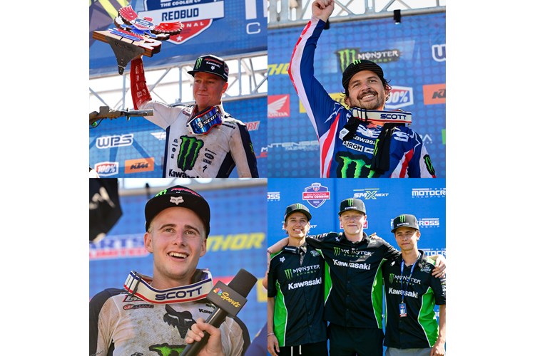 MONSTER ENERGY® KAWASAKI RIDERS SECURE PODIUMS AT REDBUD | Official ...