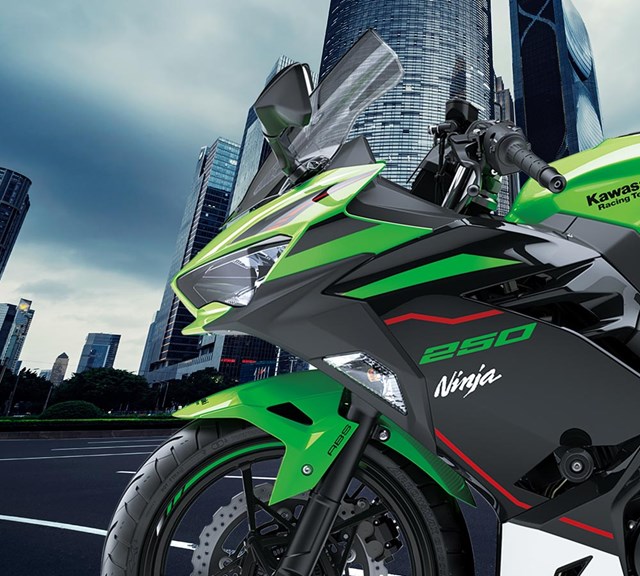 Image of 2022 NINJA 250 ABS SE  in action