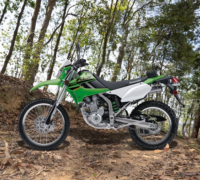 Image of 2022 KLX250 in action