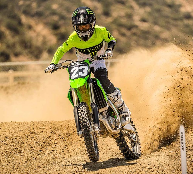 Image of 2023 KX250 in action
