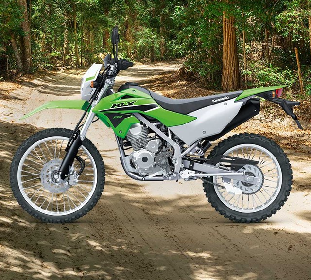 Image of 2024 KLX150 in action