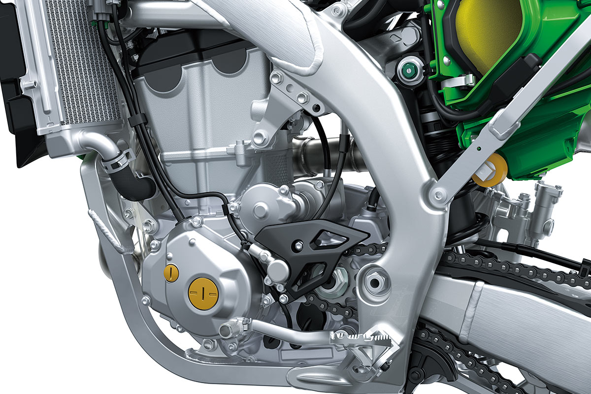 Tubo De Escape FMF Factory 4.1 Slip-On Gris Para Kawasaki KX450 2024-2025 - Con Acabado En Fibra De Carbono